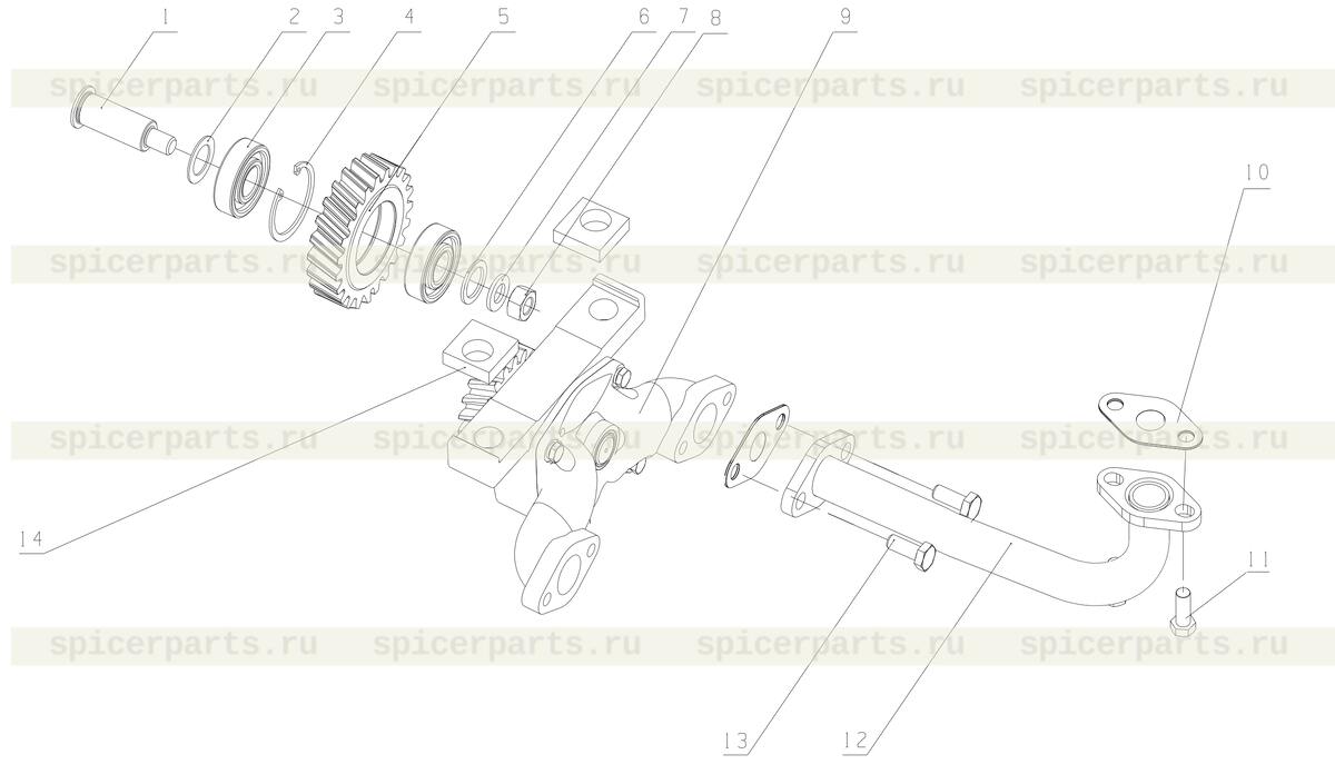 Oil pump body