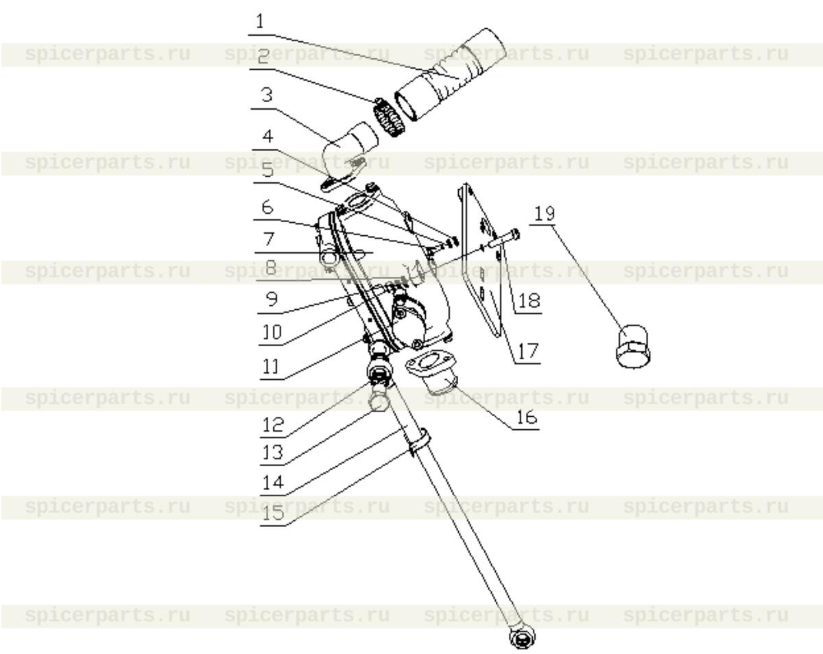 Cooler connecting plate weldment