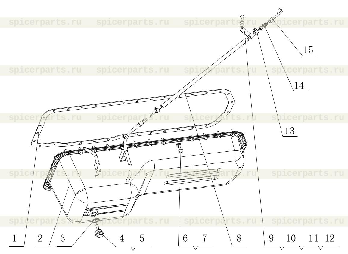 Oil dipstick seat