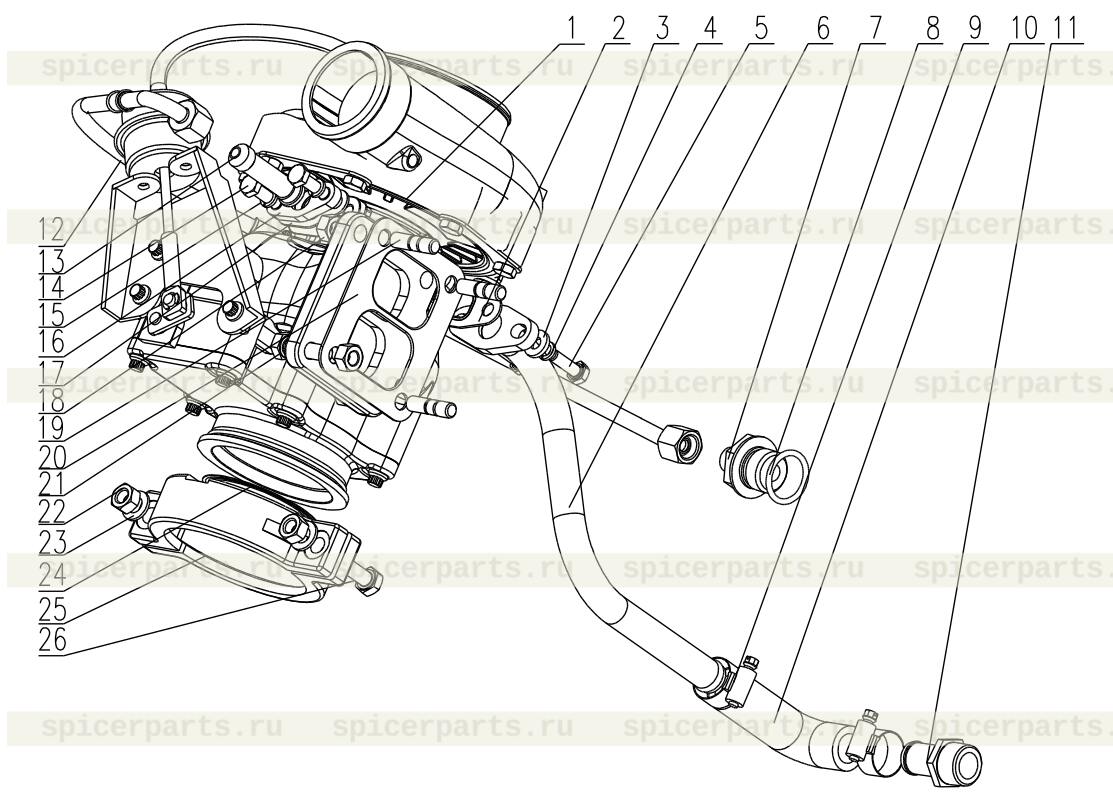 Turbocharger spacer