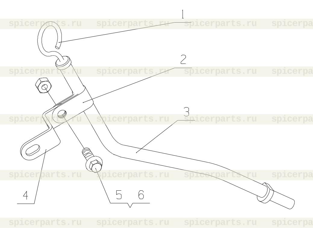 Oil dipstick pipe clamp