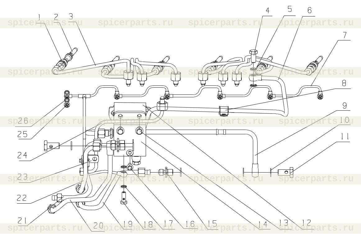 Oil return pipe clamp bracket