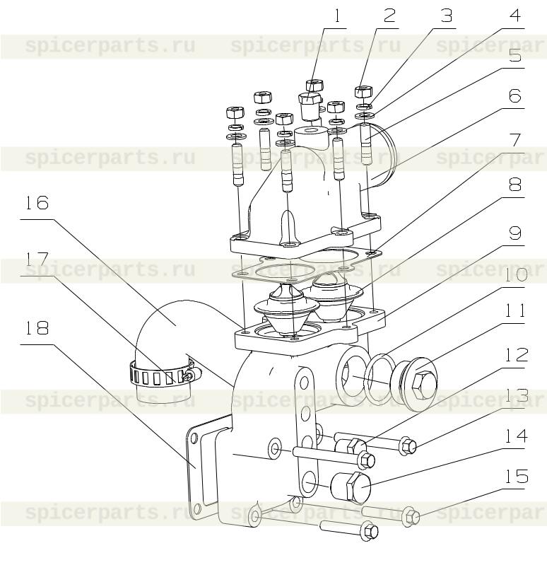 Thermostat cover spacer (БИД)