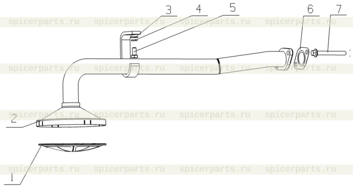 Oil intake pipe weldment