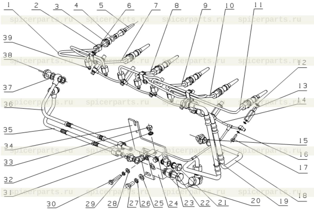 fuel distributor bracket