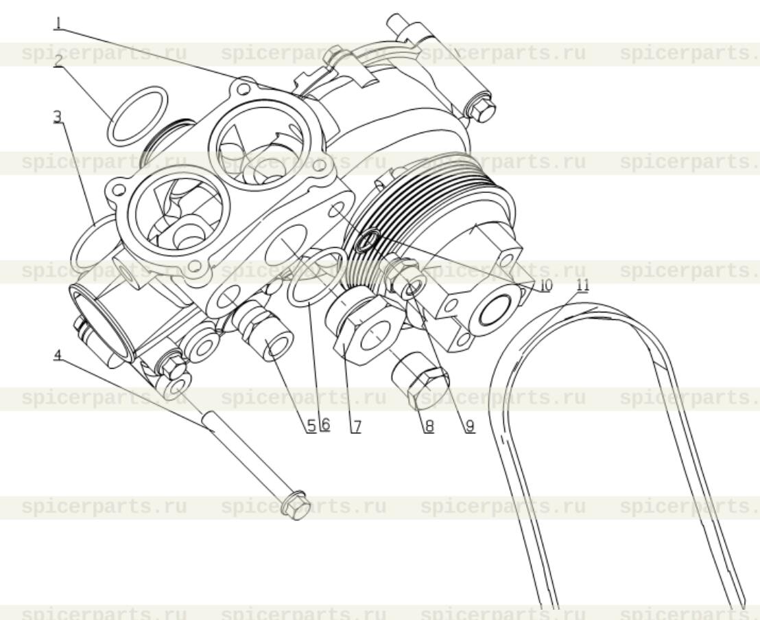 water temperature sensor connector seat